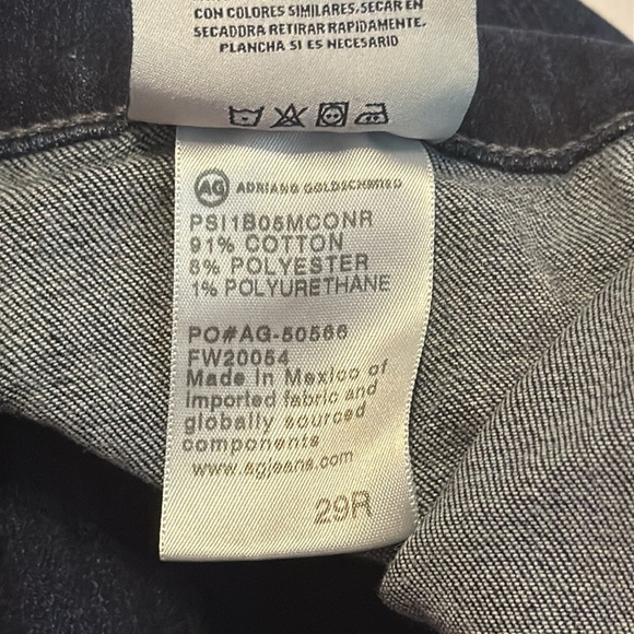 AG Maternity Prima Cigarette Ankle Blue Jean Size 29R - Picture 12 of 12